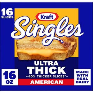 Kraft Singles Ultra Thick American Cheese Slices, 16 Ct, 16 Oz - 16 OZ