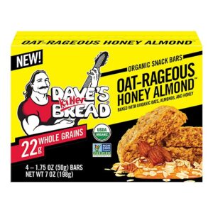 Daves Killer Bread Oat Honey Almond Bar - 7 Oz