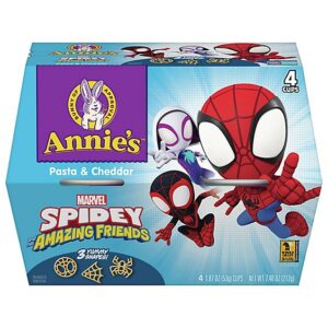 Annie's Homegrown Pasta And Cheddar Spidey - 4-7.48 Oz