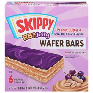 Skippy Peanut Butter And Grape Jelly Wafer Bars - 6-7.8 Oz
