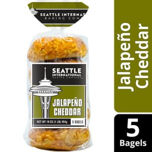 Seattle International Jalapeno Cheddar Bagel - 16 Oz