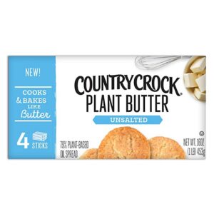 Country Crock Plant Butter Unsalted 4ct Sticks - 16 Oz.