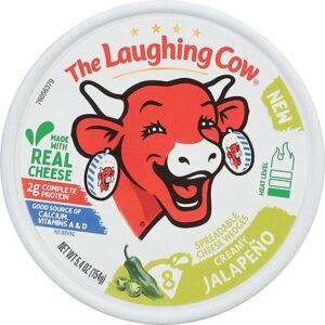 The Laughing Cow Creamy Jalapeno Spreadable Cheese Wedges - 5.4 Oz