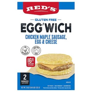 Red's Chicken Maple Sausage Egg'wich 2 Pack - 7.8 Oz