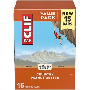 CLIF BAR Crunchy Peanut Butter Energy Bars - 15-2.4 Oz