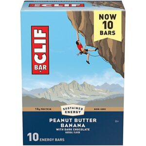 CLIF BAR Peanut Butter Banana with Dark Chocolate Flavor Energy Bars - 10-2.4 Oz