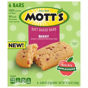 Mott's Soft Baked Berry Bars 6 Count - 5.76 Oz