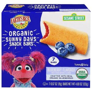 Earth's Best Sesame Street Sunny Days Cereal Bars Blueberry - 4.69 Oz