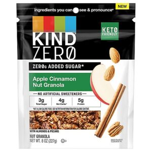 Zerog Added Sugar Nut Granola Apple Cinnamon - 8 Oz