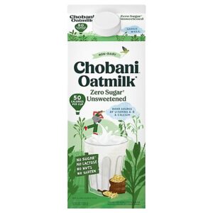 Chobani Oatmilk Zero Sugar Unsweetened 52 Fl Oz - 52 FZ