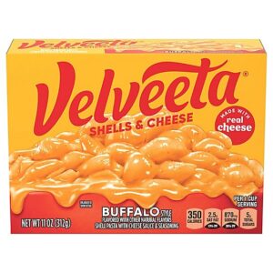 Velveeta Buffalo Style Shells & Cheese With Shell Pasta, Cheese Sauce And Seasoning, 11 Oz Box - 11 OZ