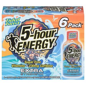 5-hour Energy Shot Extra Strength Tidal Twist 1.93 Oz 6 Pack - 11.58FZ