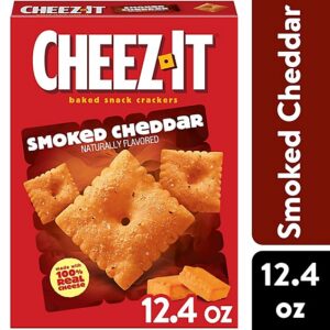 Cheez-It Baked Snack Crackers Smoked Cheddar Lunch Snacks - 12.4 Oz