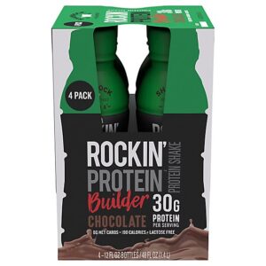 Shamrock Rockin Protein Chocolate Builder 30g 4-12fz, 48 Fz - 4-12 FZ