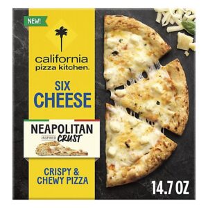 California Pizza Kitchen 6 Cheese Neapolitan Crust Frozen Pizza Box , 14.7oz - 14.7 OZ