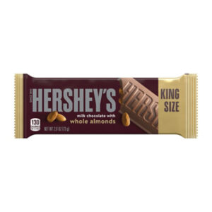 Hersheys Milk Chocolate With Whole Almonds King Size Candy Bar - 2.6 Oz