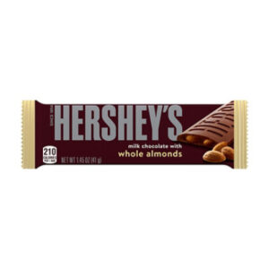 Hersheys Milk Chocolate With Whole Almonds Full Size Candy Bar - 1.45 Oz