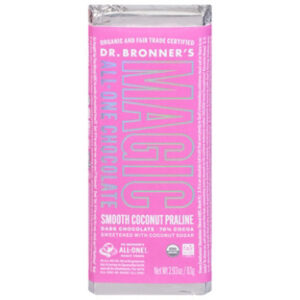 Dr Bronners Coconut Praline Chocolate Bar - 2.93 Oz.