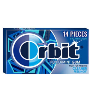 Orbit Sugar Free Chewing Gum Peppermint Single Pack - 14 Count