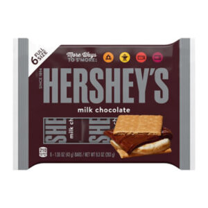 HERSHEY'S Milk Chocolate S'mores Candy Bars - 6-1.55 Oz