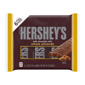 HERSHEY'S Milk Chocolate with Whole Almonds S'mores Candy Bars -  6-1.45 Oz