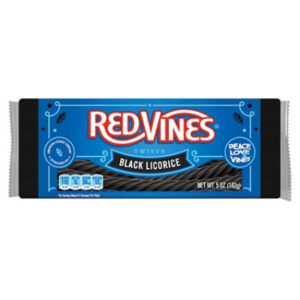 Red Vines Twists Soft & Chewy Candy Black Licorice Tray - 5 Oz