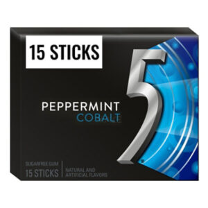 5 Gum Peppermint Cobalt Sugar Free Chewing Gum - 15 Count