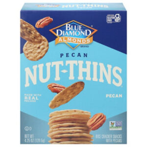 Blue Diamond Nut Thins Cracker Snacks Pecan Nut & Rice - 4.25 Oz