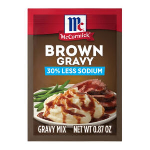 McCormick 30% Less Sodium Brown Gravy Seasoning Mix - 0.87 Oz