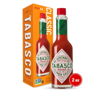TABASCO Original Red Pepper Hot Sauce Mild Heat in Glass Bottle - 2 Fl. Oz.