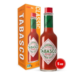 TABASCO Original Red Pepper Hot Sauce Mild Heat in Glass Bottle - 5 Fl. Oz.