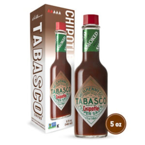 TABASCO Chipotle Pepper Hot Sauce Mild Heat in Glass Bottle - 5 Fl. Oz.
