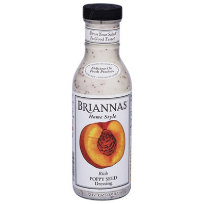BRIANNAS Dressing Home Style Poppy Seed Rich - 12 Fl. Oz.