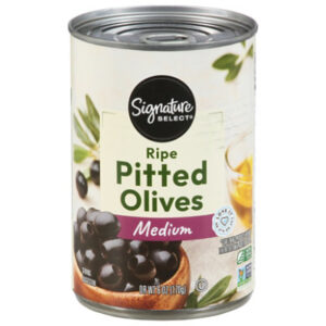 Signature SELECT Olives Pitted Ripe Medium Can - 6 Oz