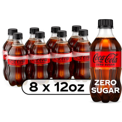 Coca-Cola Zero Sugar Soda Bottles - 8-12 Fl. Oz.
