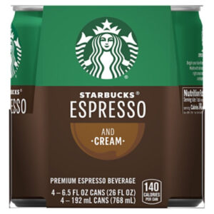 Starbucks Espresso Beverage Double Shot & Cream - 4-6.5 Fl. Oz.