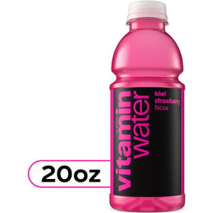 vitaminwater Water Beverage Nutrient Enhanced Focus Kiwi Strawberry - 20 Fl. Oz.