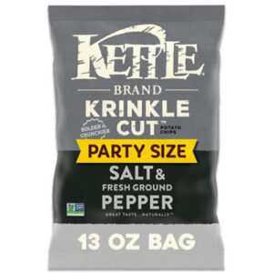 Kettle Brand Krinkle Cut Salt & Fresh Ground Pepper Kettle Potato Chips - 13 Oz