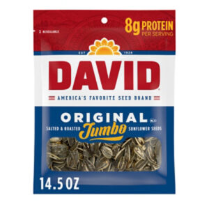DAVID Roasted And Salted Original Sunflower Seeds - 14.5 Oz