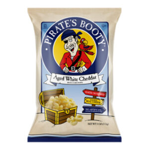 Pirate's Booty Aged White Cheddar Cheese Puffs Grocery Size Bag - 4 Oz