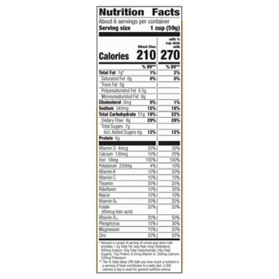 Chex Cereal Wheat - 14 Oz