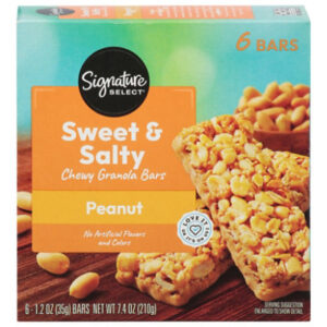 Signature SELECT Granola Bars Chewy Sweet N Salty Peanut - 6-1.23 Oz