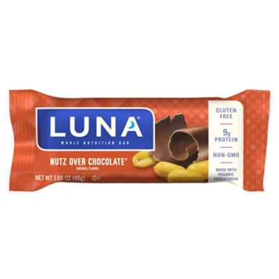 LUNA Nutz Over Chocolate Whole Nutrition Bar - 1.69 Oz