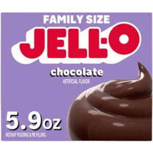 Jell-O Chocolate Artificially Flavored Instant Pudding & Pie Filling Mix Family Size - 5.9 Oz.