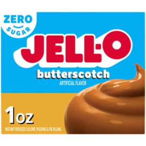 Jell-O Butterscotch Artificially Flavored Zero Sugar Instant Reduced Calorie Pudding & Pie Filling Mix - 1 Oz