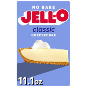 Jell-O No Bake Classic Cheesecake Dessert Kit with Filling Mix and Crust Mix - 11.1 Oz