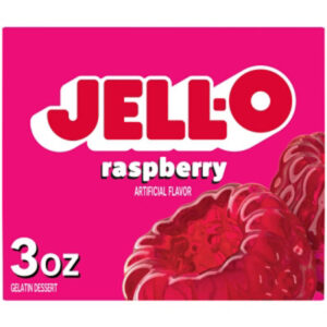 Jell-O Raspberry Artificially Flavored Gelatin Dessert Mix - 3 Oz