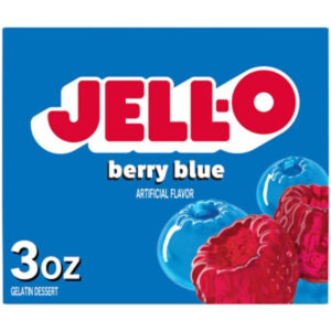 Jell-O Berry Blue Artificially Flavored Gelatin Dessert Mix - 3 Oz