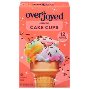 Overjoyed/Signature Select Cake Cups Lightly Sweetened Jumbo 12 Count - 2.75 Oz