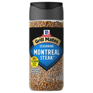 McCormick Grill Mates 25% Less Sodium Montreal Steak Seasoning - 3.18 Oz